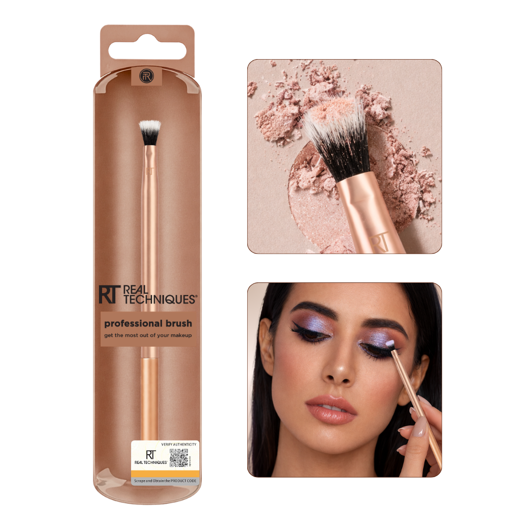 Cọ Tán Lót Mắt Dạng Kem - Đánh Nhũ Mắt - Blend Lông 2 Lớp RT Real Techniques Detailed Brush R129